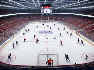 Träningsmatcher i ishockey illustration