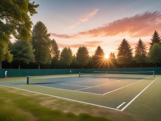 Möt svenska tennisspelare som sprider glädje på banan illustration