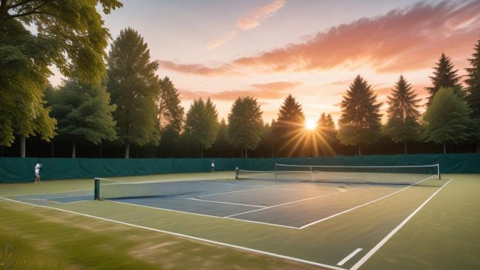 Möt svenska tennisspelare som sprider glädje på banan illustration